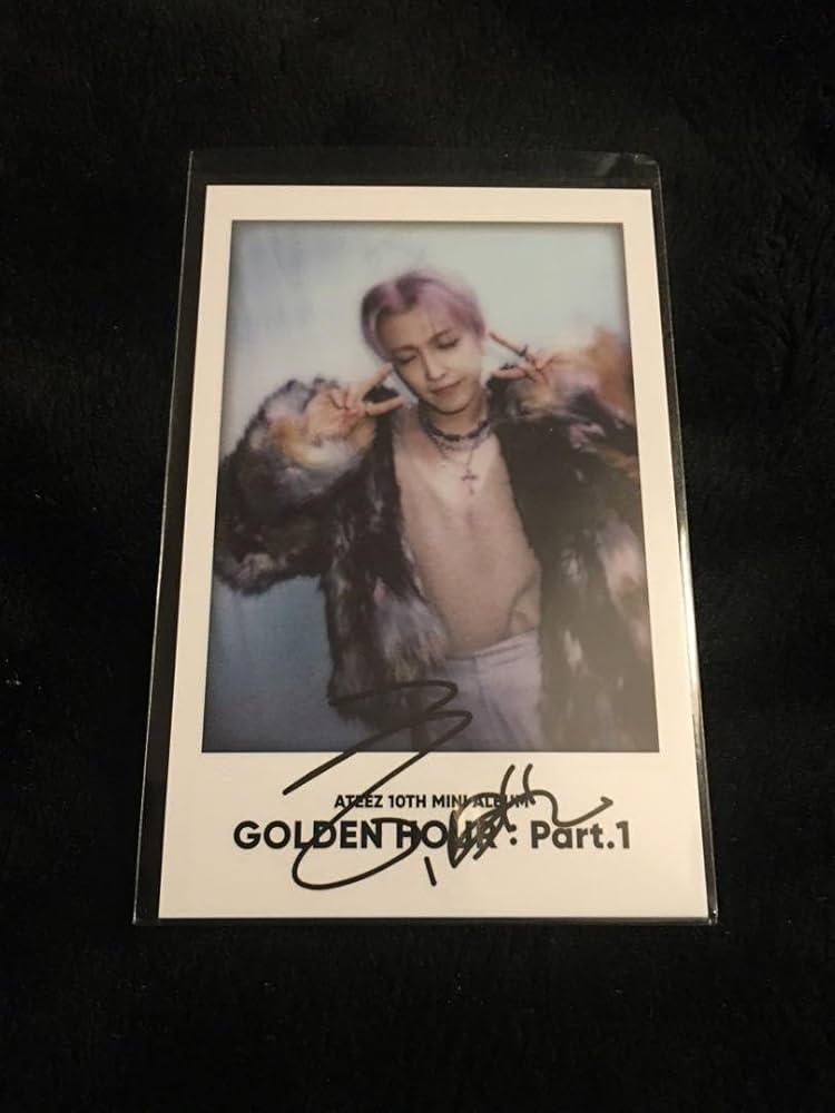 ATEEZ サイン チェキ ホンジュン 2025年最新】ateez ホンジュン チェキ