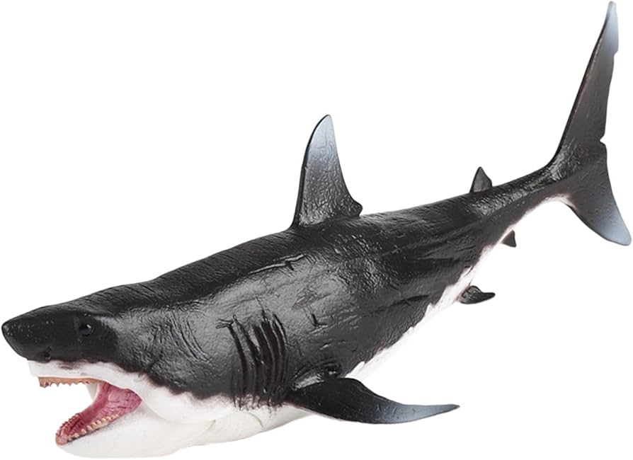 Amazon | DeeRace 大きなサメの魚、メガロドンのアクションフィギュア
