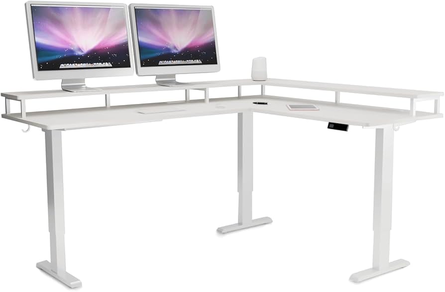 Amazon | L字型昇降デスク 電動 昇降デスク 幅150*120 昇降式