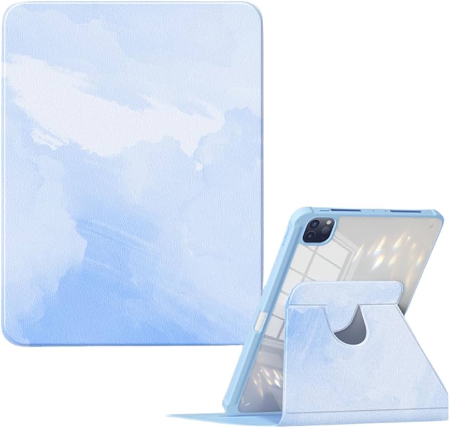 Amazon.co.jp: 360度回転式iPad Mini7 Mini6 ケース 透明 ペン収納