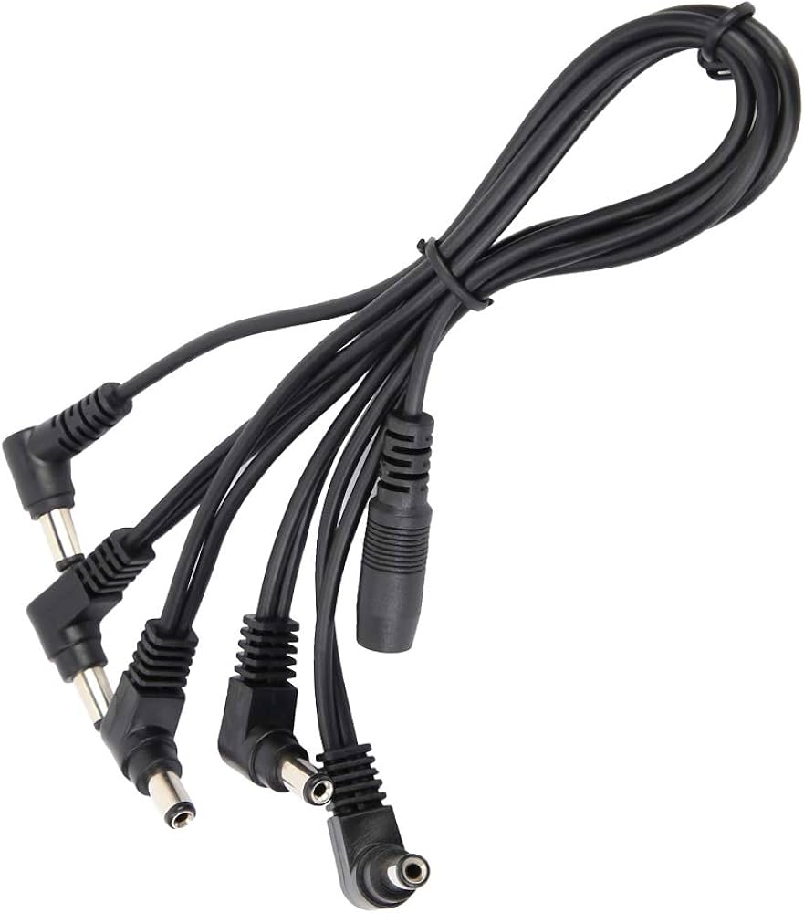 Amazon.co.jp: 電源ケーブル ギター エフェクター用電源分岐ケーブル 5