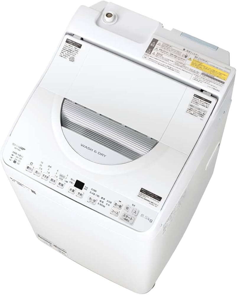 Amazon | シャープ(SHARP) タテ型 洗濯乾燥機 ES-TX6G-S 幅56.5cm