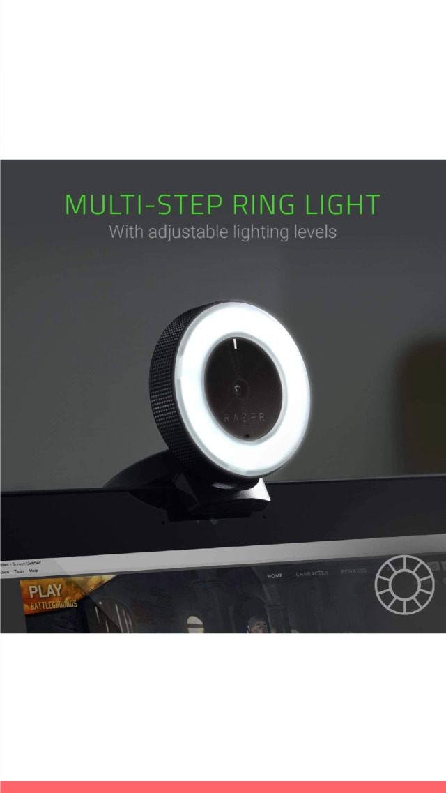 Amazon.co.jp: Razer Kiyo ウェブカメラ 1080p/30FPS 720p/60FPS