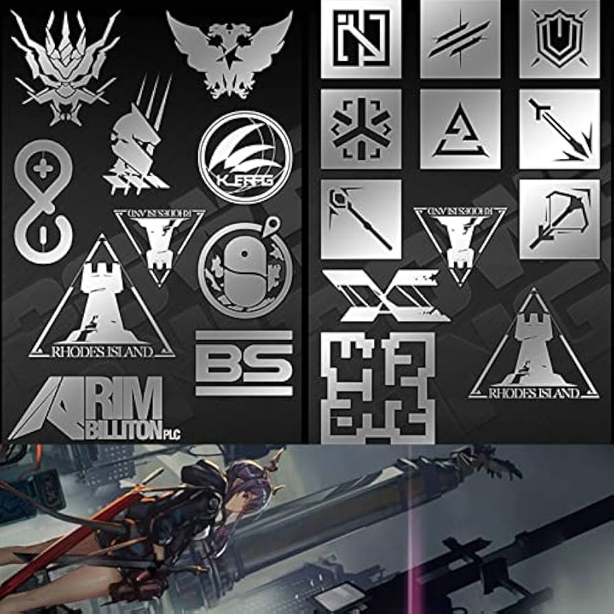 Amazon.co.jp: アークナイツ メタルステッカー シール 龍門 ロドス