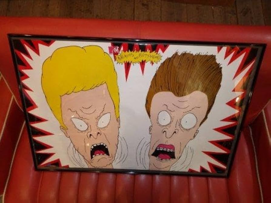 Amazon.co.jp: 90'Sビーバス バットヘッドポスター 2 MTV ビンテージ