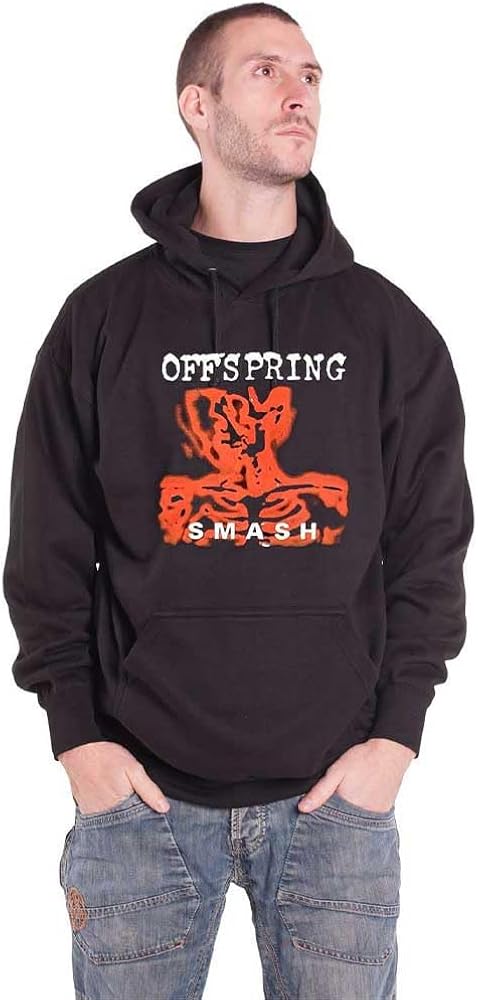 Amazon.com: Men's Offspring Smash Hooded Sweatshirt Small Black