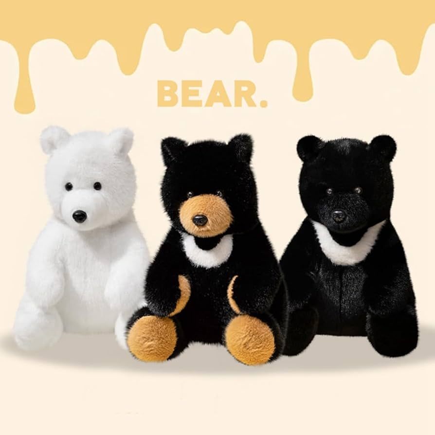 Amazon.co.jp: Cholvia ツキノワグマ ぬいぐるみ リアルヒグマ抱き枕