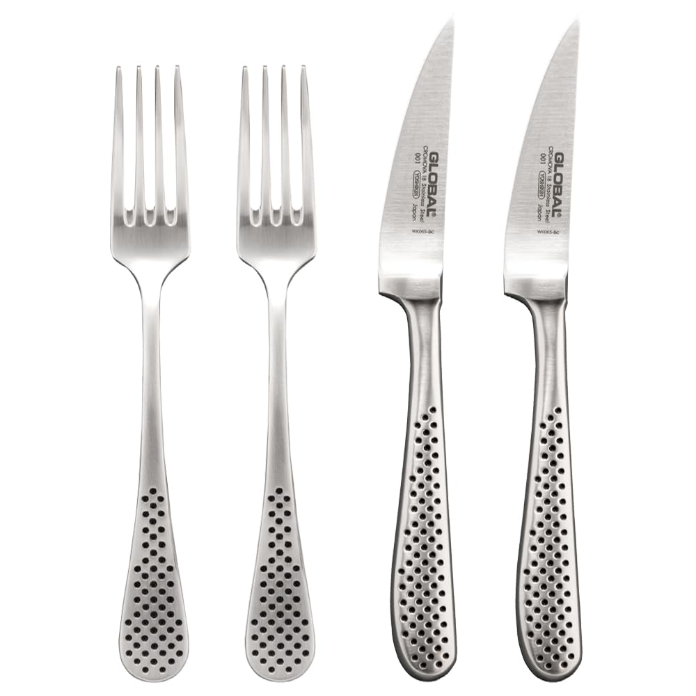 Amazon | グローバル GLOBAL ステーキナイフ＆フォークセット オール