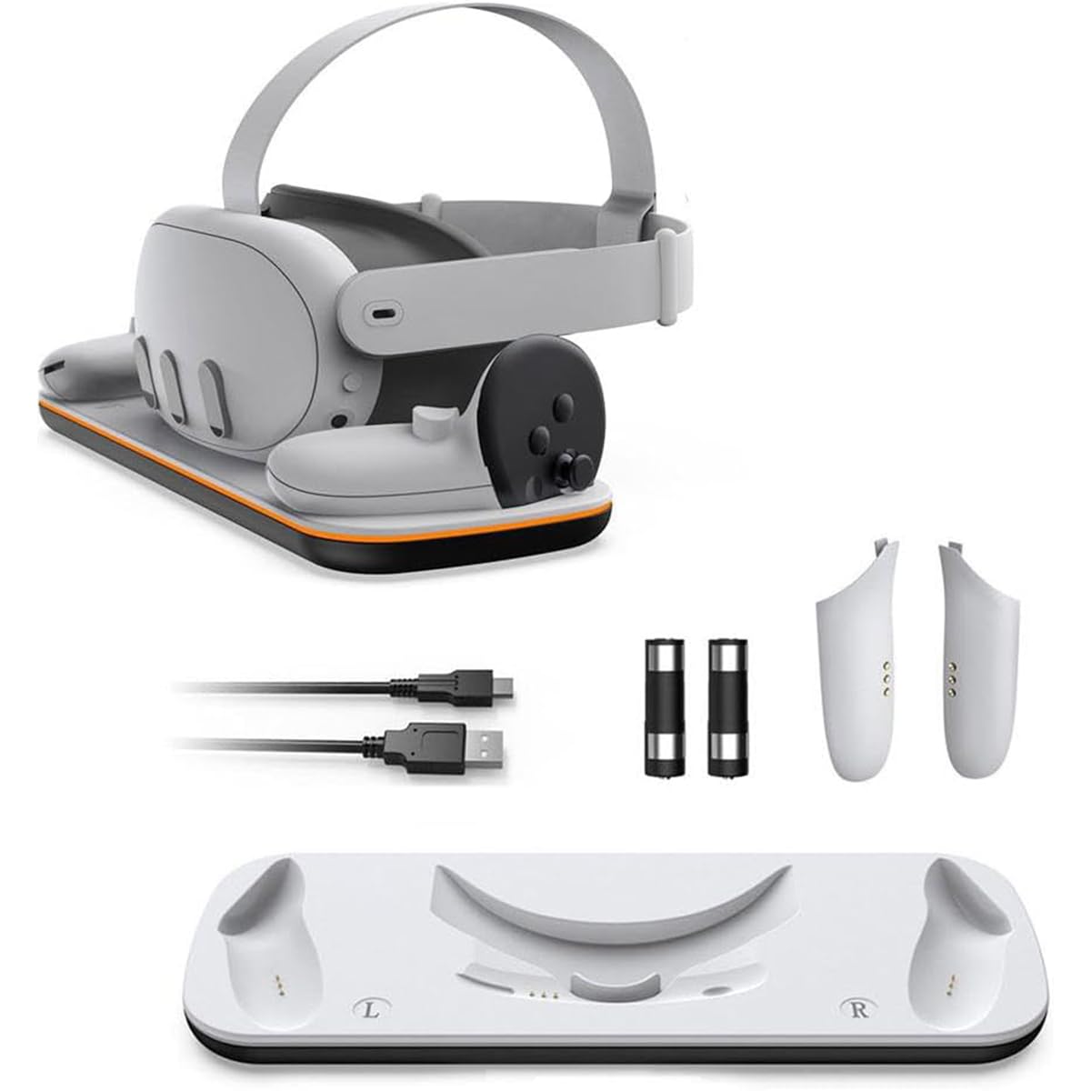 Amazon.co.jp: For Meta Quest 3 充電ドック Meta VR用 充電スタンド
