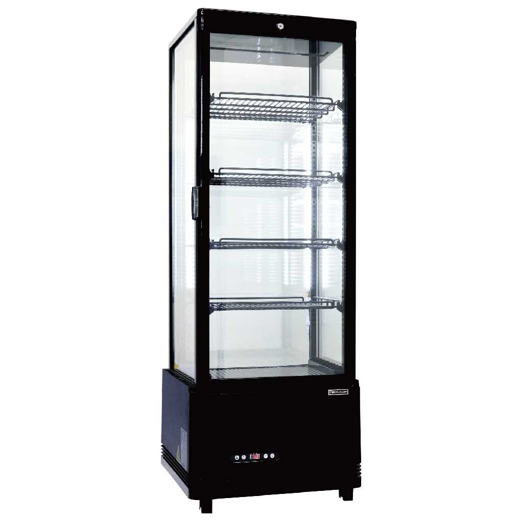 Amazon | レマコム 4面ガラス 冷蔵ショーケース 130L R4G-130SLB