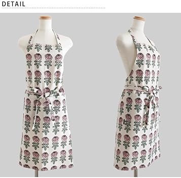 Amazon.co.jp: [マリメッコ] ヴィヒキルース エプロン ピンク×オフ