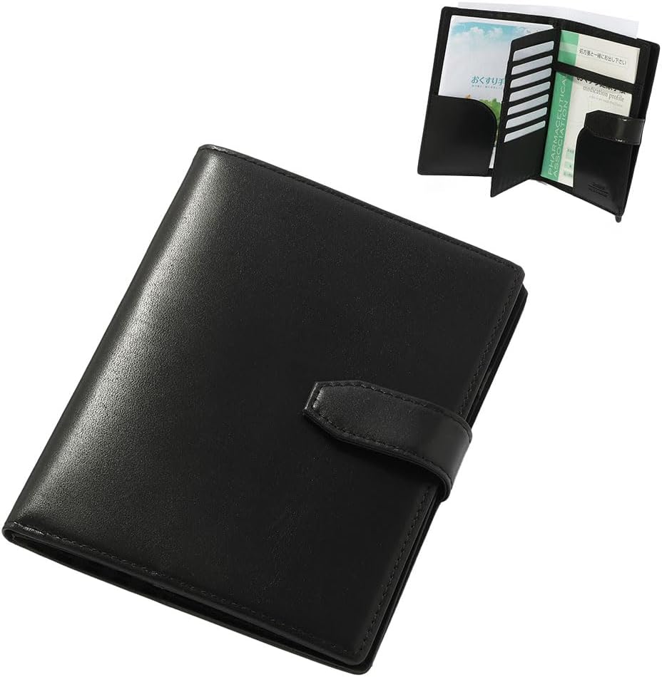 Amazon | [スノビスト] お薬手帳 ケース 一目瞭然通院ウォレットBIZ