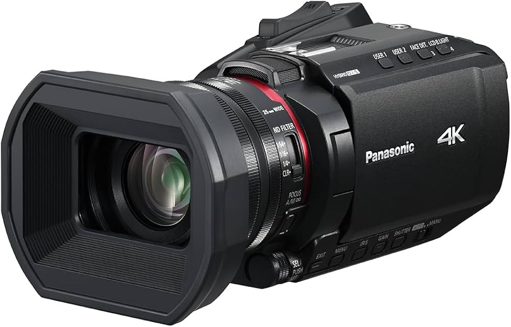 Amazon | Panasonic X1200 4Kビデオカメラ、広角望遠レンズ、24倍