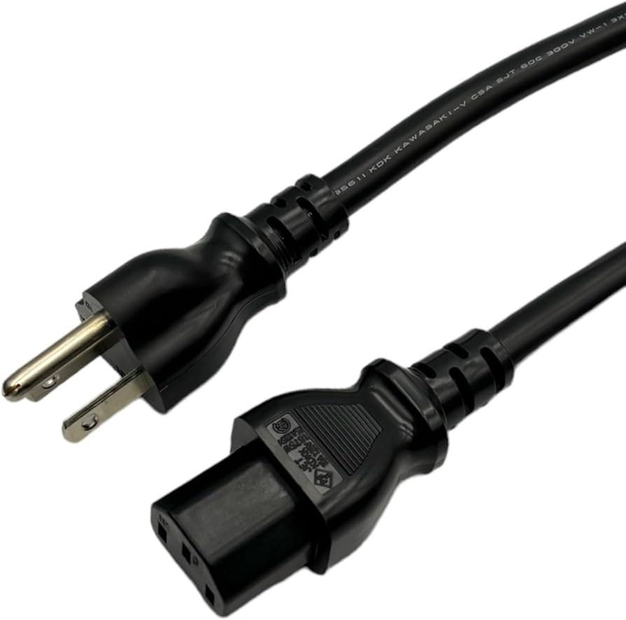 Amazon | 川崎電線 電源コード AC電源ケーブル 3ピンソケット(メス)⇔3