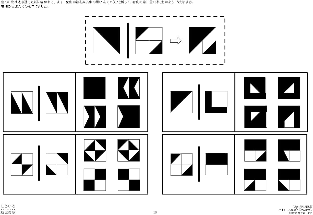 有名小学校受験 ハイレベル問題集シリーズ「推理思考①」*****J-P-S001