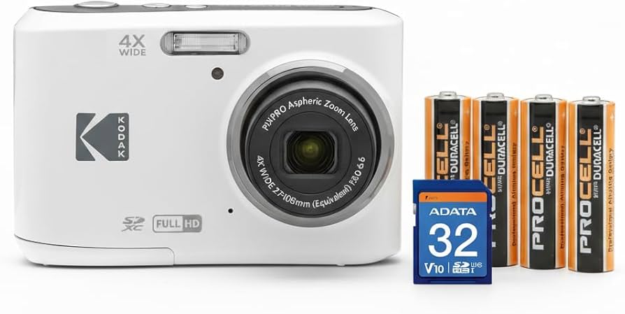 Amazon.com : Kodak PIXPRO FZ45 Friendly Zoom Digital Camera (White