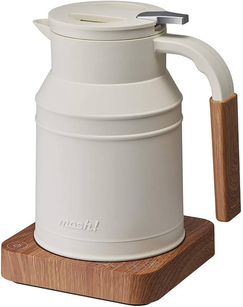 Amazon | mosh! モッシュ 電気ケトル M-EK1 (アイボリー) | mosh