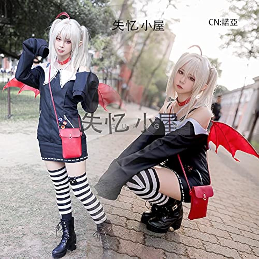 Amazon.co.jp: バーチャルYouTuber 魔界ノりりむ コスプレ衣装 +鞄