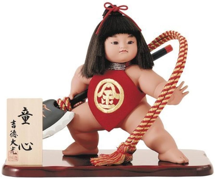 Amazon | 吉徳大光 五月人形 飾り 金太郎人形 童心10号 間口48×奥行37