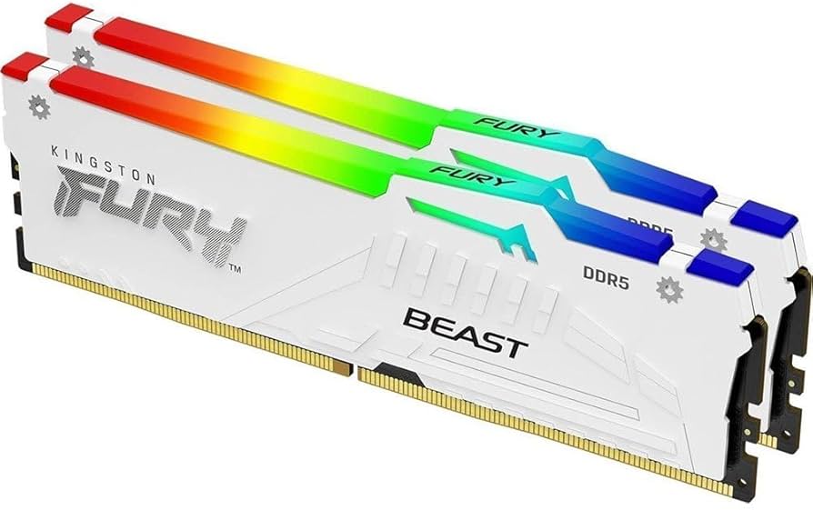Amazon.com: Kingston FURY Beast White RGB 64GB (2x32GB) 6000MT/s