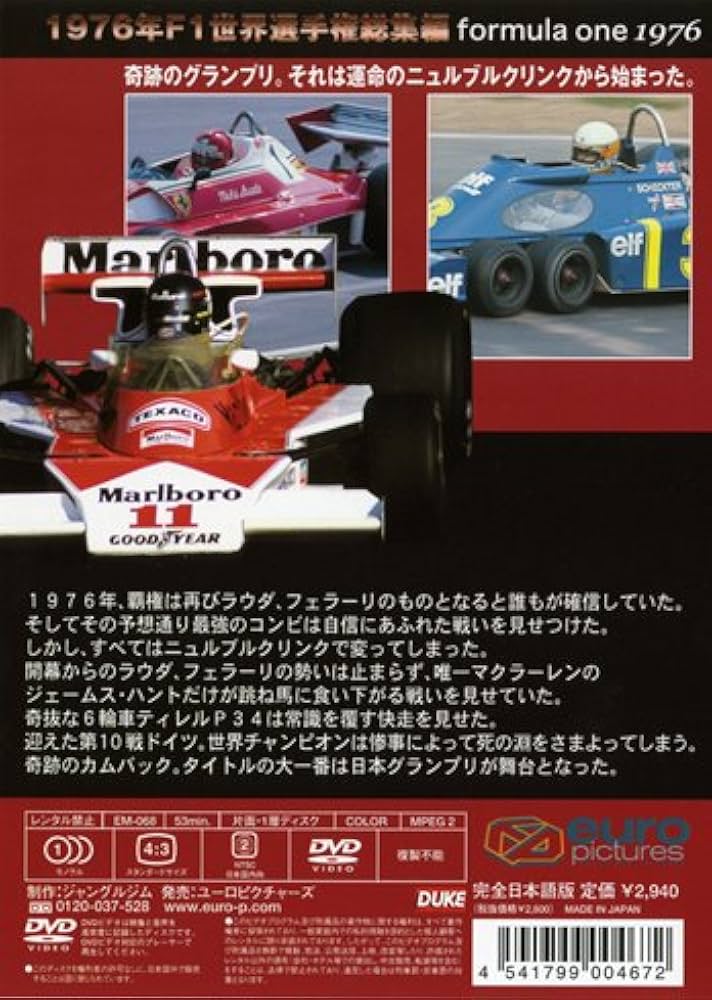 Amazon.co.jp: F1世界選手権1976年総集編 [DVD] : DVD