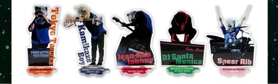 Amazon.co.jp: マンウィズ MAN WITH A MISSION アクリルスタンド 5種