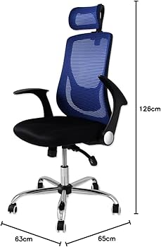 Amazon.co.jp: タンスのゲン オフィスチェア ハイバック 跳ね上げ式