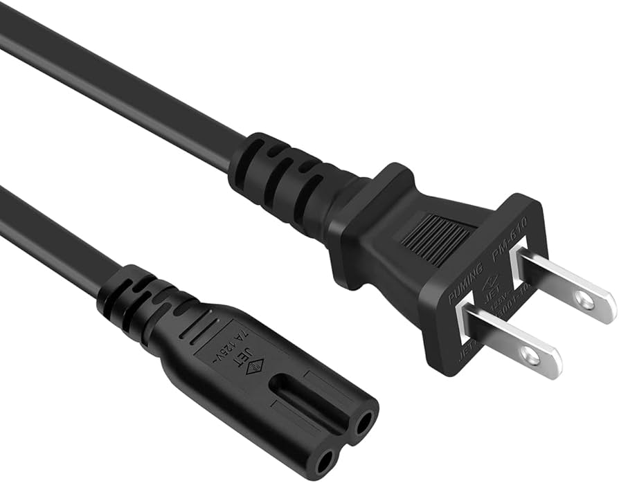 Amazon | FUNZUR AC電源ケーブル TV交換用電源コード 延長2m (PSE規格