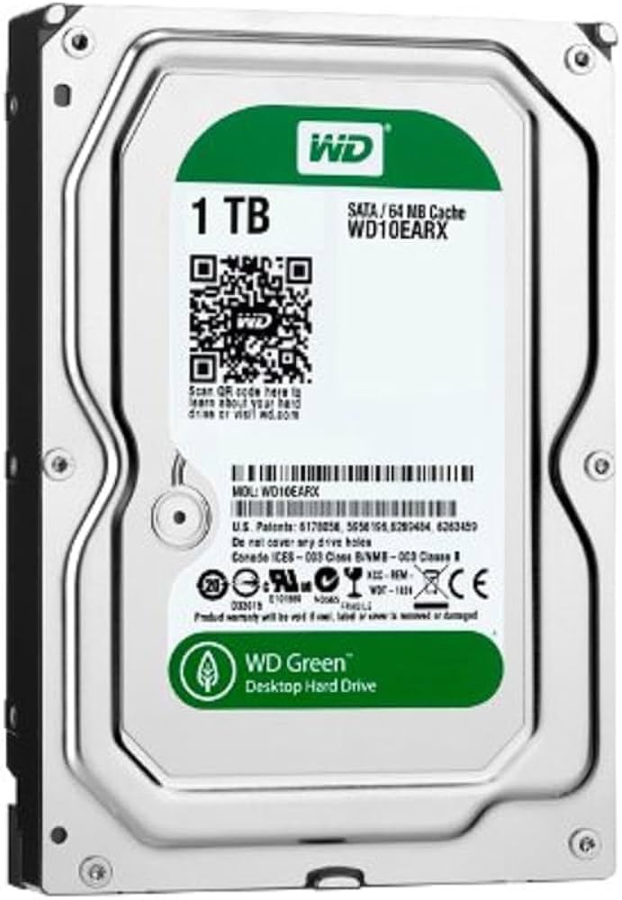 Amazon.com: WD Green 1 TB Desktop Hard Drive: 3.5 Inch, SATA III