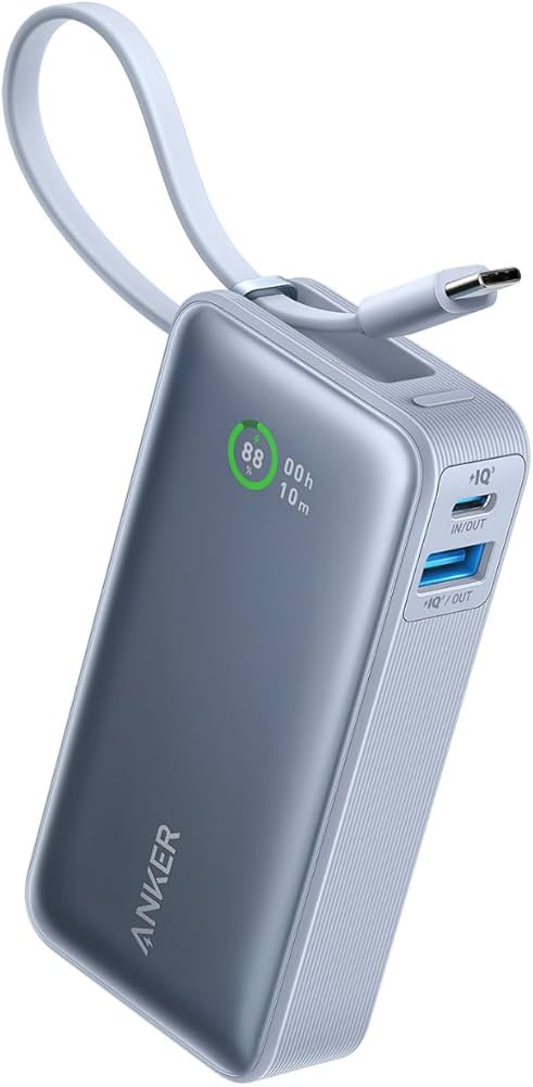 Amazon | Anker Nano Power Bank (30W, Built-In USB-C Cable
