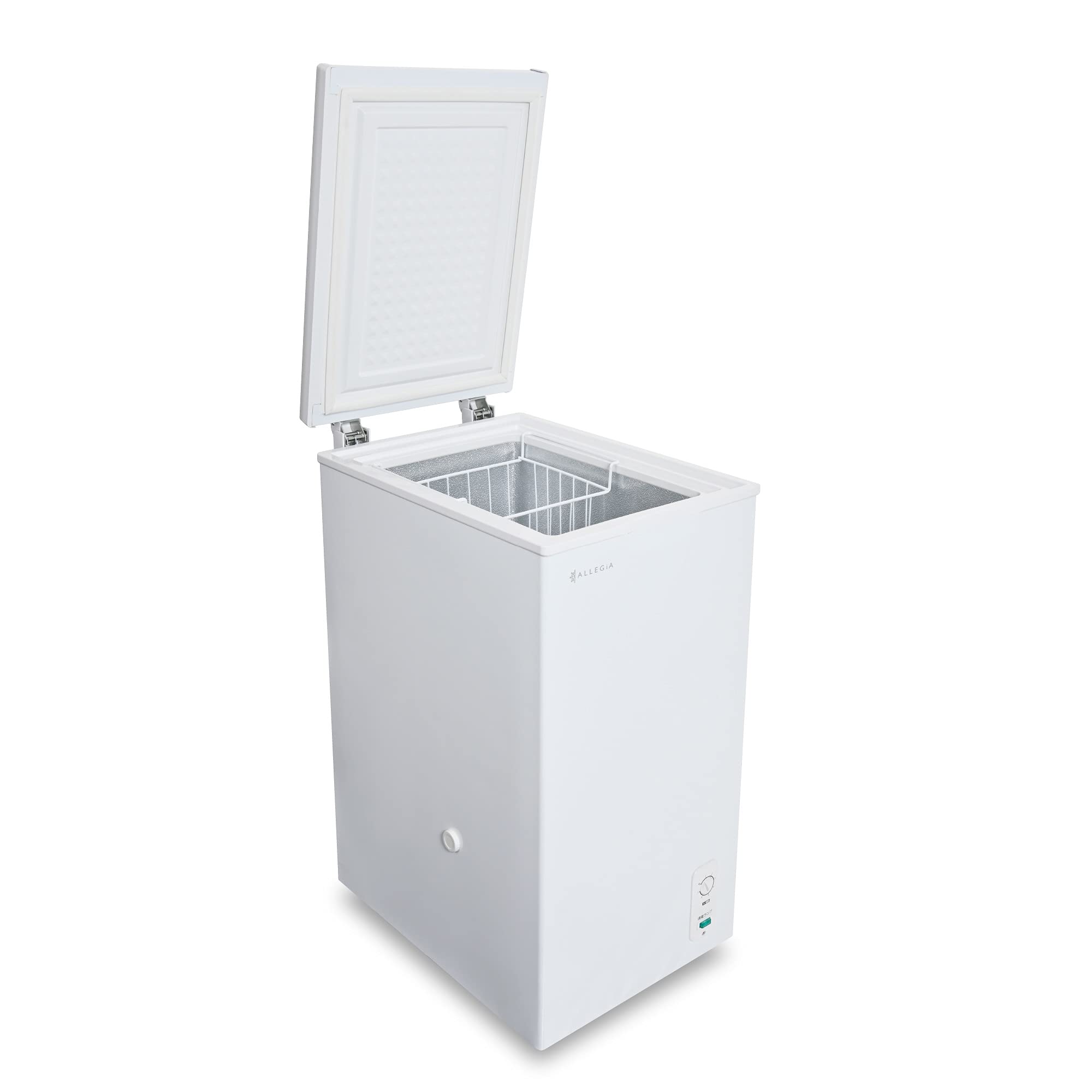 Amazon | アレジア 冷凍庫 小型 上開き 63L スリム ストッカー