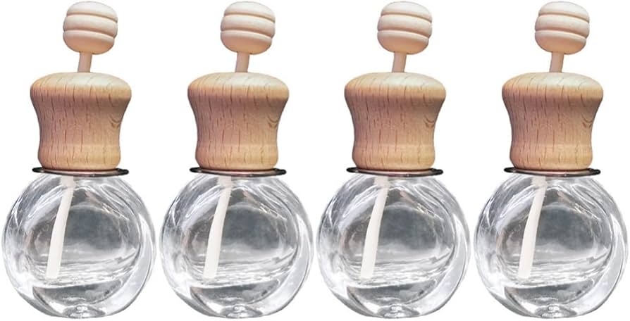 Amazon.co.jp: ledmomo 香水瓶 4個セット 10ml 車用香水瓶 エアコン