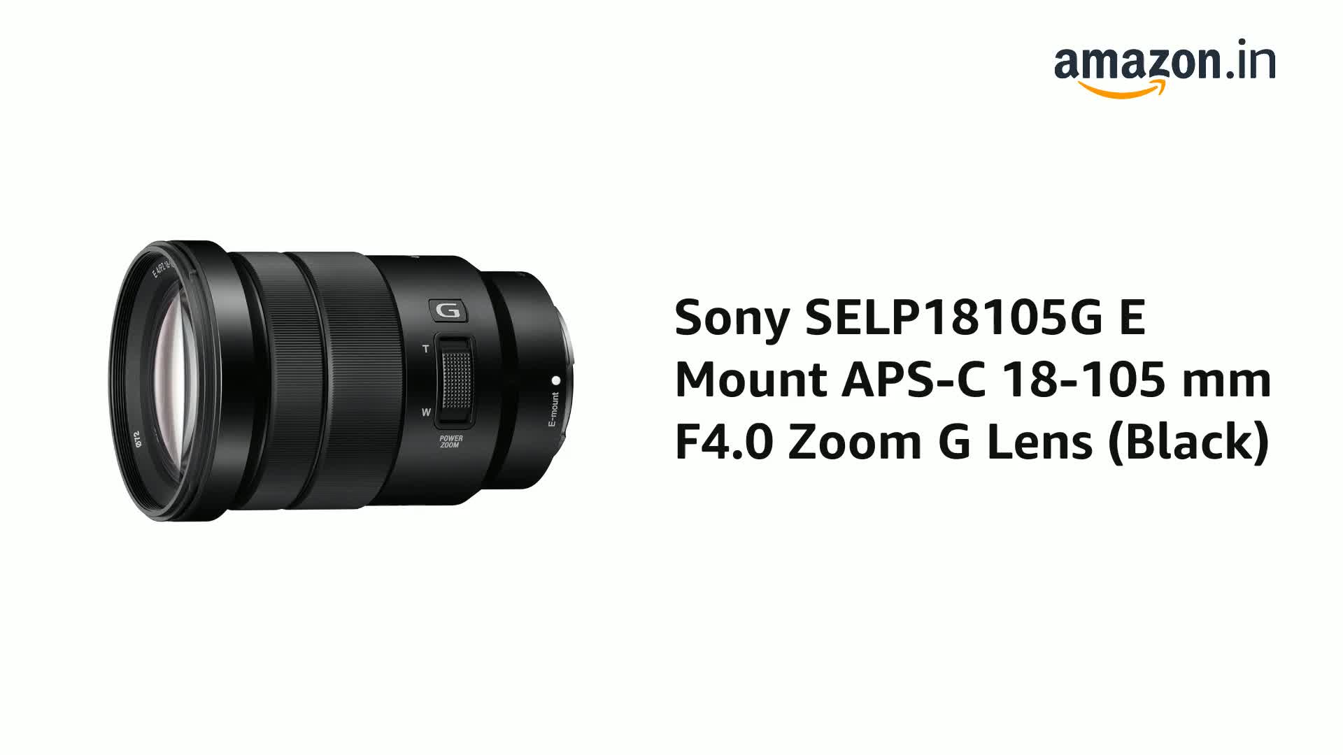 Sony E Mount E PZ 18-105mm F4 G OSS APS-C Lens (SELP18105G