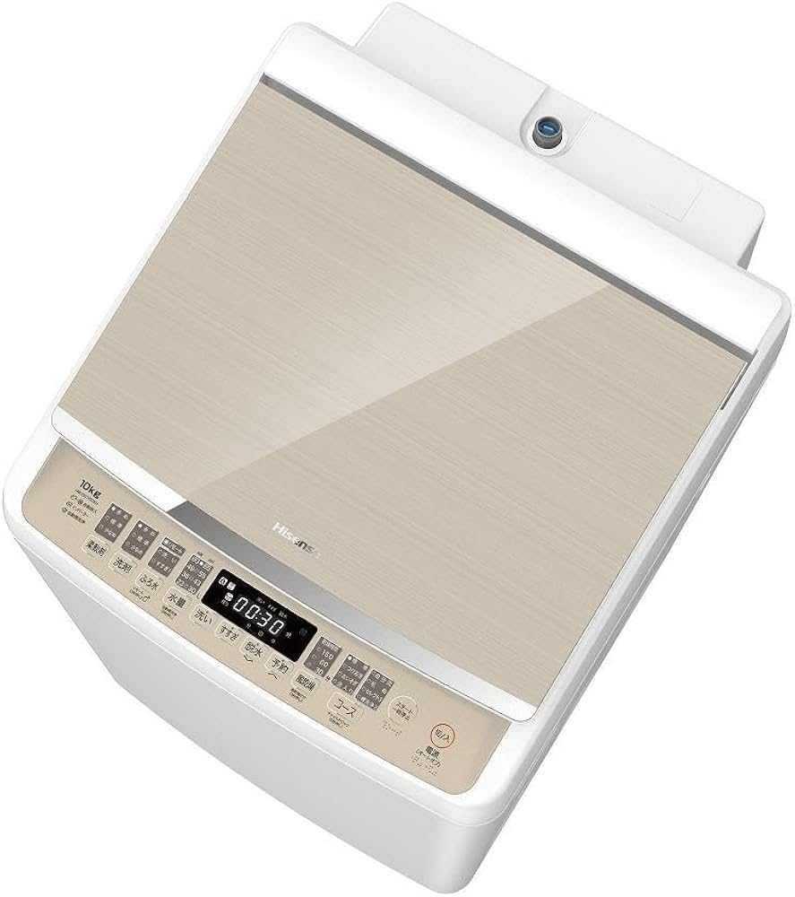 Amazon | ハイセンス 洗剤自動投入 洗濯機 10kg 大容量 家族用 2-4人用