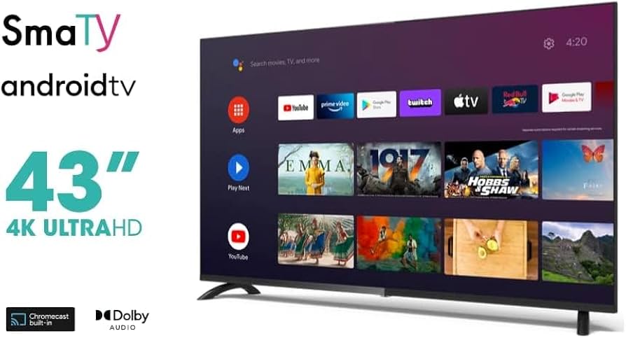 Amazon | 安心の国内メーカー チューナーレステレビ 43インチ