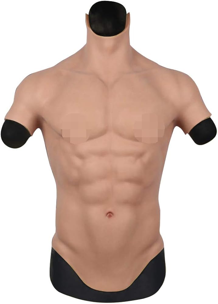 Amazon.co.jp: [U-CHARMMORE] 6世代 筋肉スーツ 半袖 コスプレ 偽腹筋