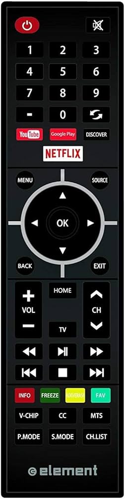 Amazon | リモコン Netflix/YouTube/Google Play/Discoverキー付きの