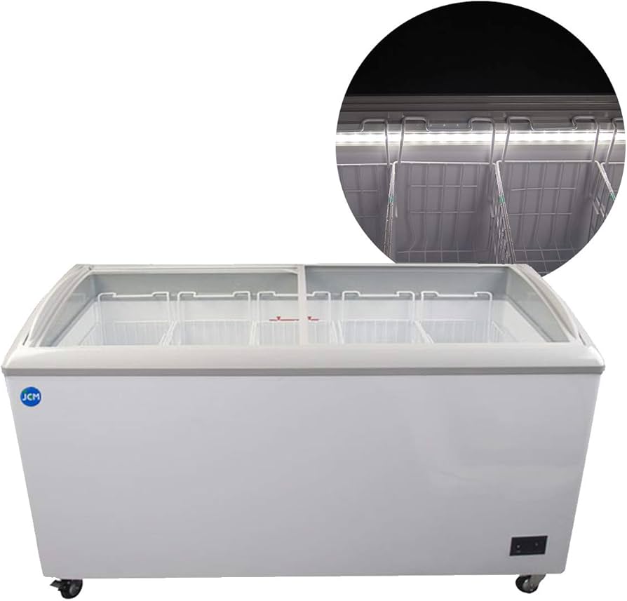Amazon | 業務用(ジェーシーエム)JCM 冷凍ショーケース LED照明付