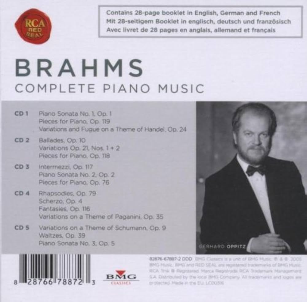 Johannes Brahms, Gerhard Oppitz - Brahms: Complete Piano Music
