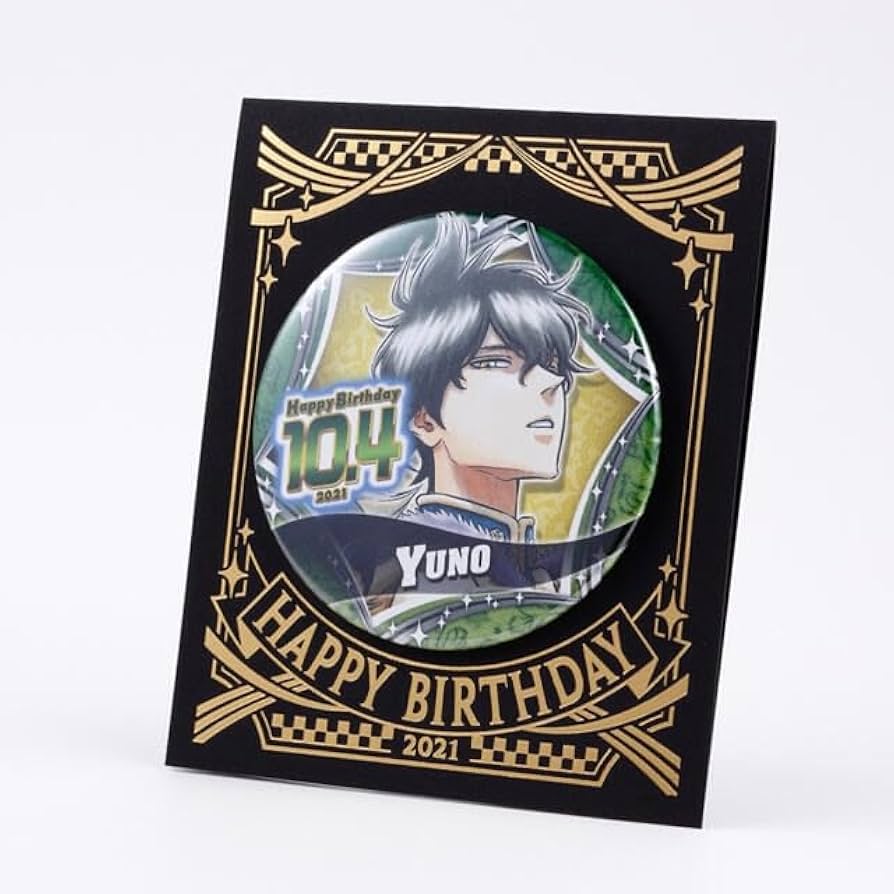 ブラッククローバー】ユノ 魔法帝の剣 トレーディング缶バッジ