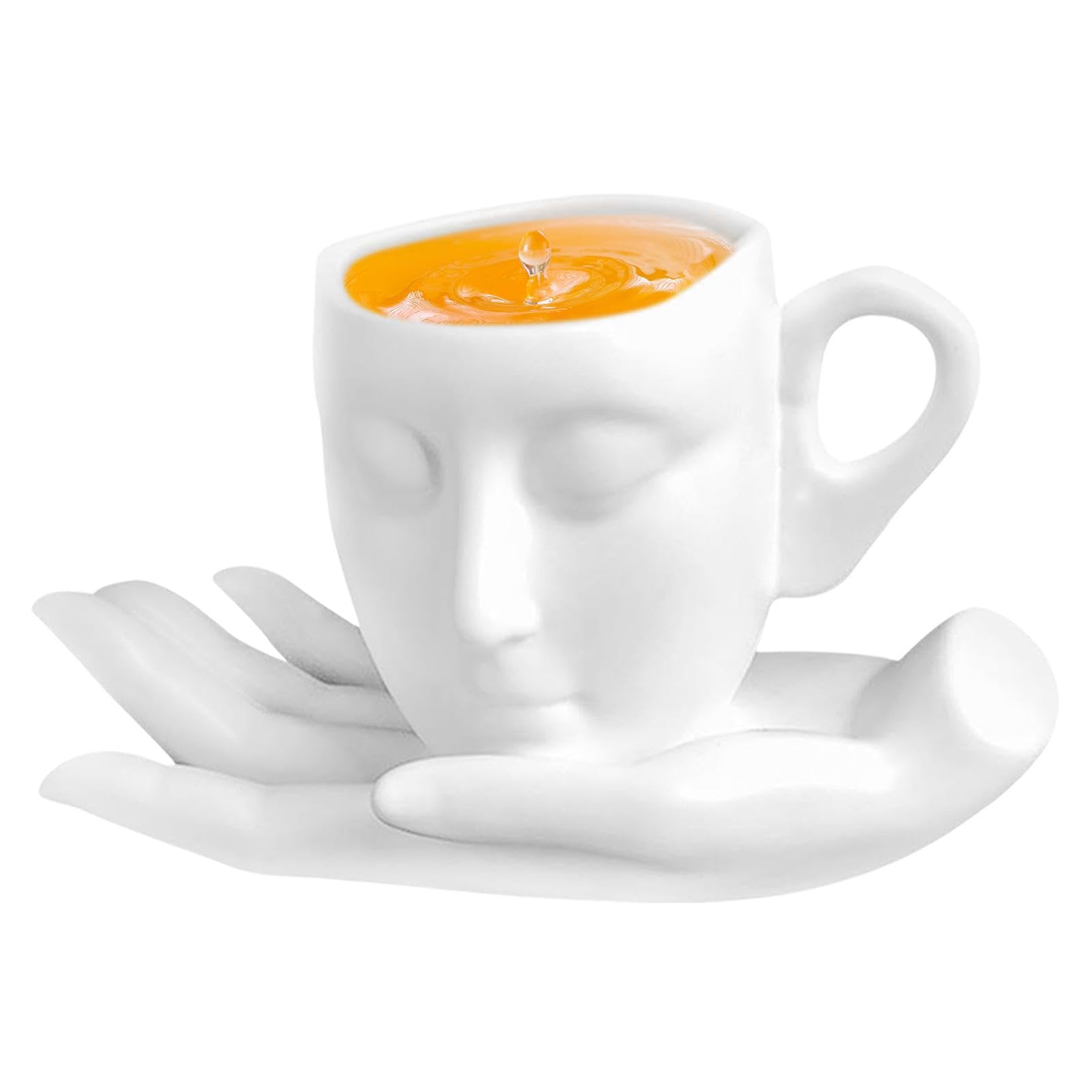 Amazon.co.jp: 顔ティーカップ、人間の顔カップ | 260ml セラミック