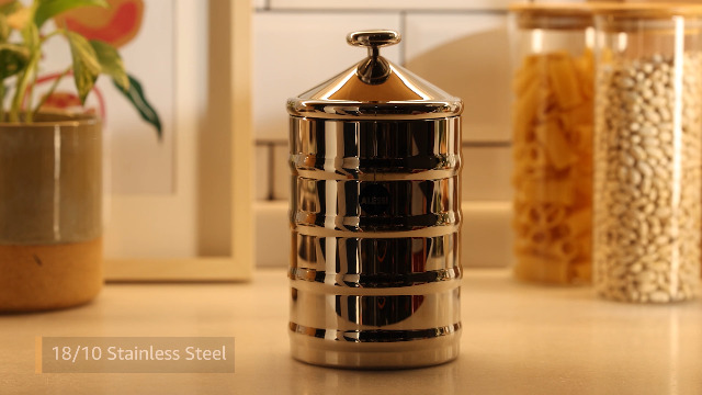 Alessi Kalistò 1 CB01 - Kitchen box in 18/10 Stainless Steel with