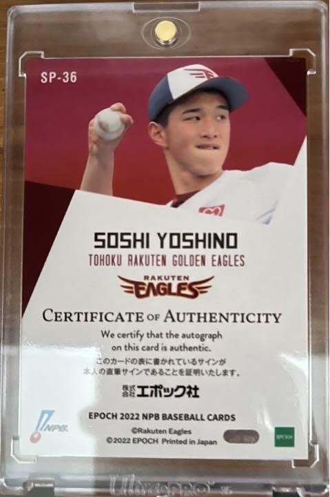 Amazon.co.jp: 楽天イーグルス 吉野創士選手 ルーキー直筆サインカード