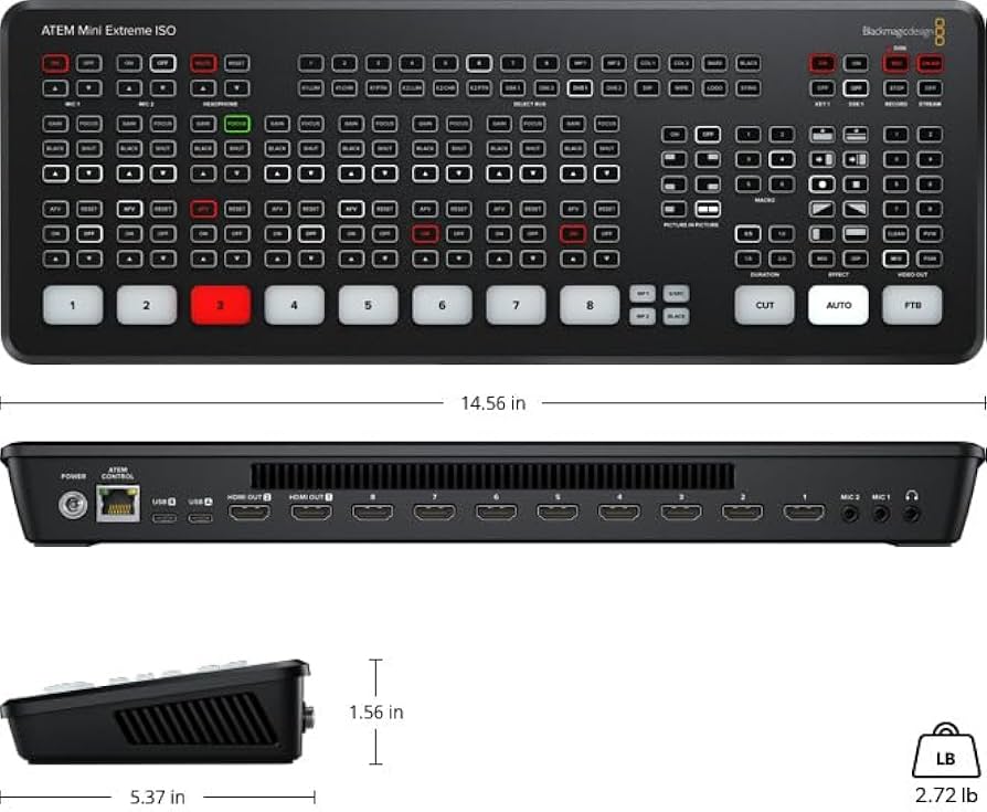 Amazon.co.jp: Blackmagic Design ATEM Mini Extreme ISO