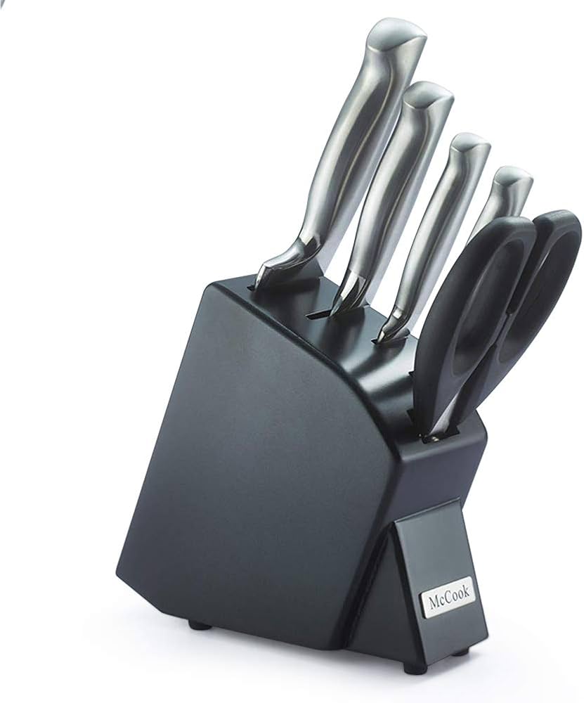 Amazon | McCook 6点包丁セット- ステンレス鋼製包丁立て付きで、多