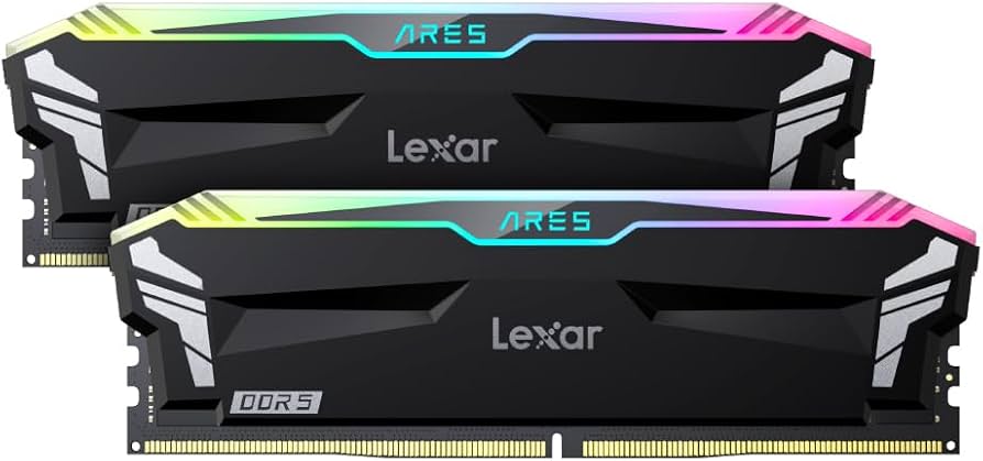 Amazon.co.jp: Lexar 32GB (2x16GB) ARES RGB DDR5 RAM 6000MT/s CL30