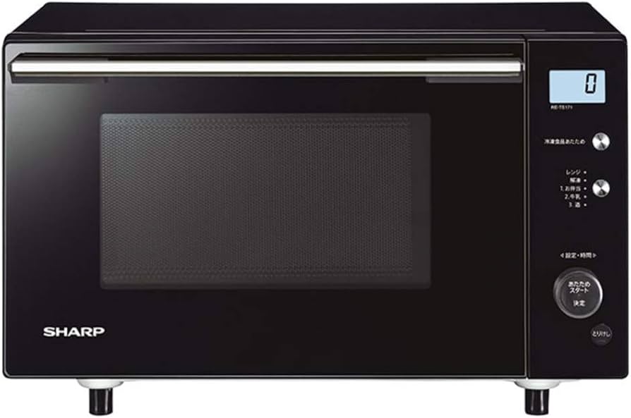 Amazon | シャープ 電子レンジ 17L ブラック系SHARP PLAINLY(プレーン