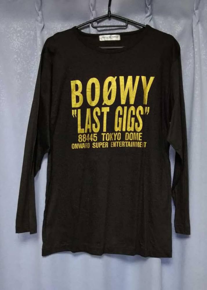 Amazon.co.jp: 限定品氷室京介 BOOWY LAST GIGS T 長袖T 東京ドーム