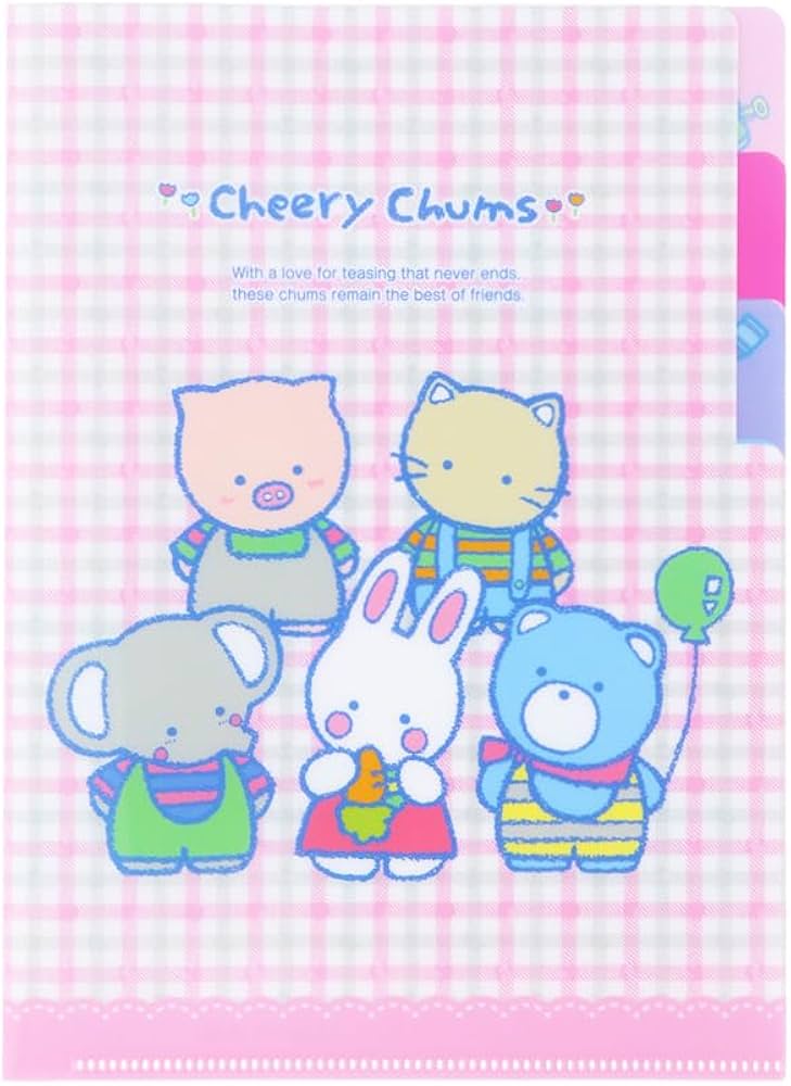 Amazon.co.jp: サンスター文具 チアリーチャム クリアファイル A5 3P