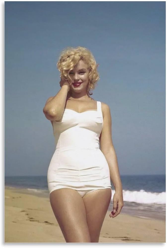 Amazon.co.jp: マリリン モンロー キャンバス アート ポスター 水着